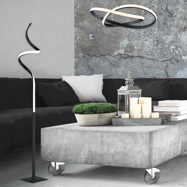 Φωτιστικό Δαπέδου LED Dimmable RL Course Black R42051132