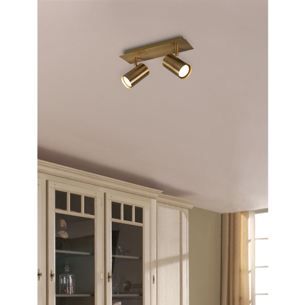 Σποτ Δίφωτο Trio Lighting Marley Gold 802400204