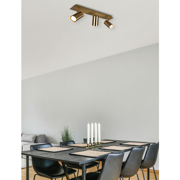Σποτ Τρίφωτο Trio Lighting Marley Gold 802400301