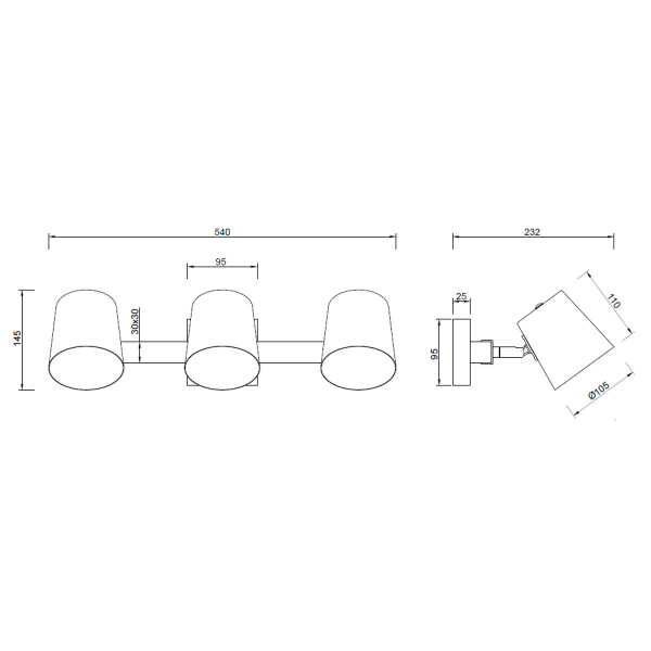 Σποτ Τρίφωτο Trio Lighting Bell 801900367