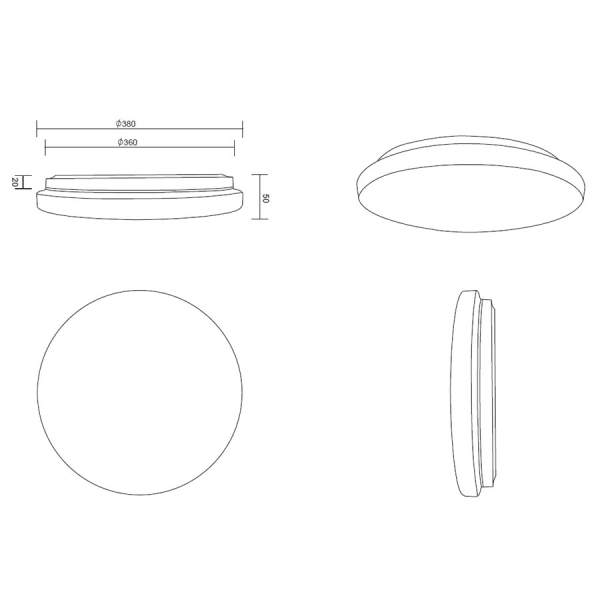 Παιδικό Φωτιστικό Πλαφονιέρα LED 3 CCT Dimmable RGBW Με Τηλεχειριστήριο RL Kira R62381100