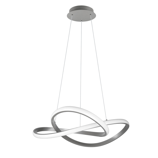 Φωτιστικό Οροφής Μονόφωτο LED Dimmable RL Course Silver R32051407