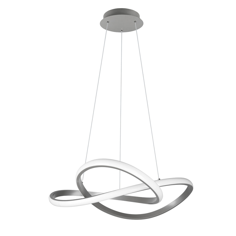 Φωτιστικό Οροφής Μονόφωτο LED Dimmable RL Course Silver R32051407