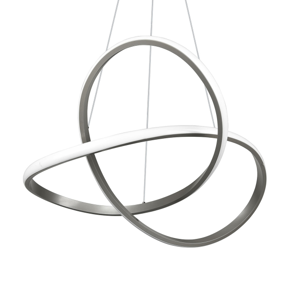 Φωτιστικό Οροφής Μονόφωτο LED Dimmable RL Course Silver R32051407