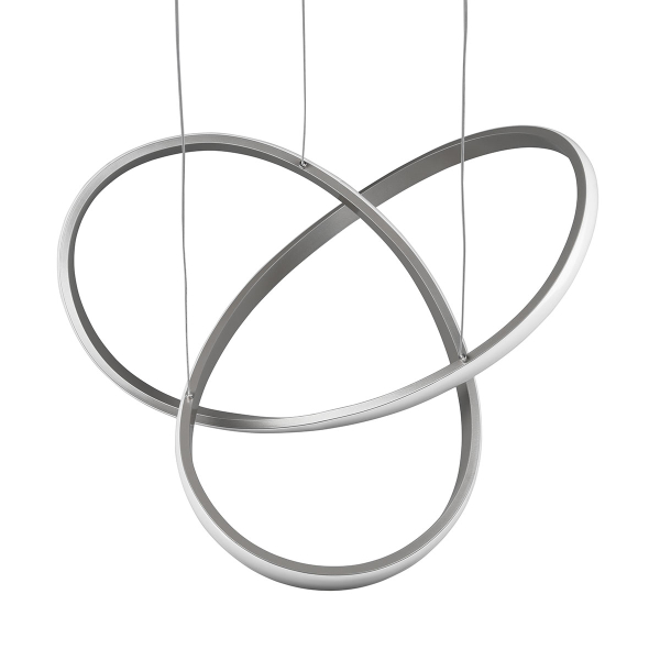 Φωτιστικό Οροφής Μονόφωτο LED Dimmable RL Course Silver R32051407