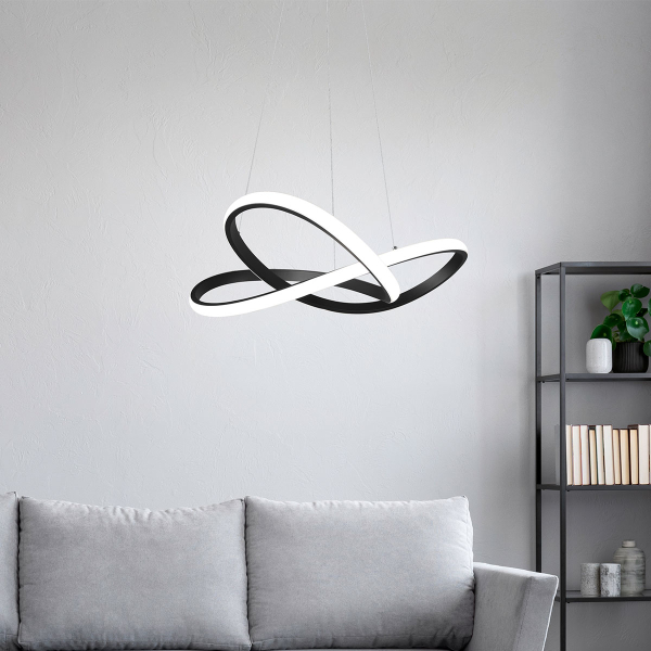 Φωτιστικό Οροφής Μονόφωτο LED Dimmable RL Course Black R32051432