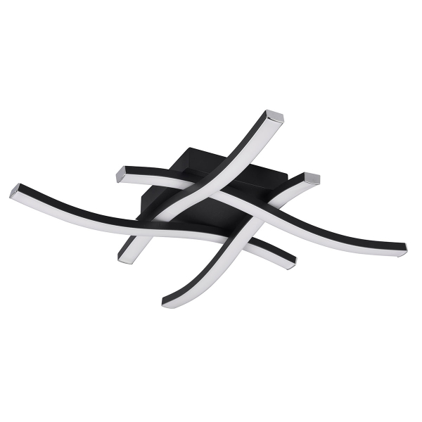 Φωτιστικό Πλαφονιέρα LED RL Route Black R62474432