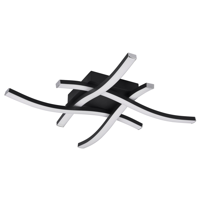 Φωτιστικό Πλαφονιέρα LED RL Route Black R62474432