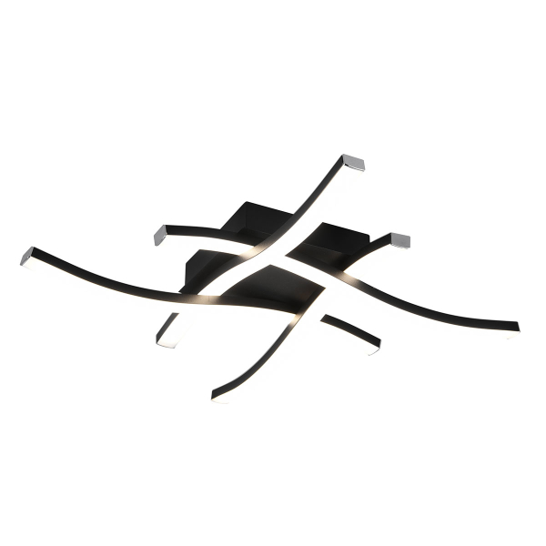 Φωτιστικό Πλαφονιέρα LED RL Route Black R62474432