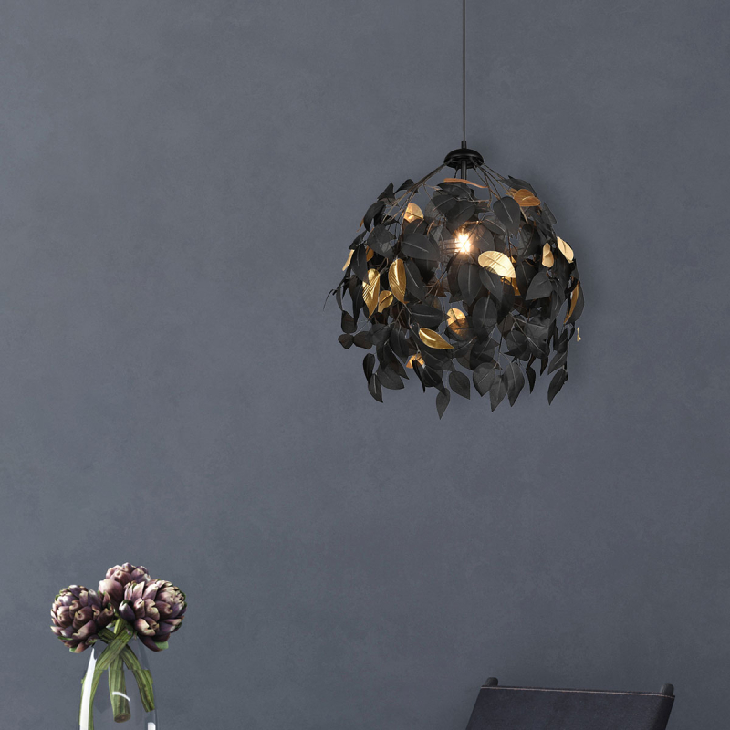 Φωτιστικό Οροφής Μονόφωτο RL Leavey Black R10461932