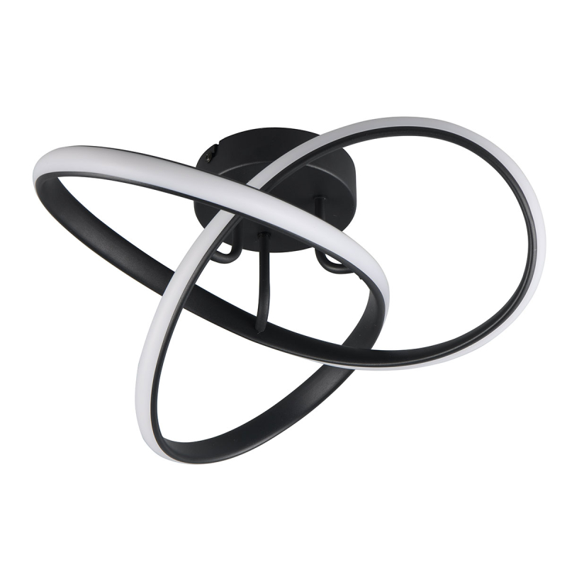 Φωτιστικό Πλαφονιέρα LED RL Meo Black R62101132