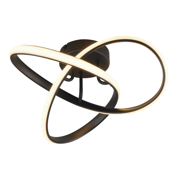 Φωτιστικό Πλαφονιέρα LED RL Meo Black R62101132