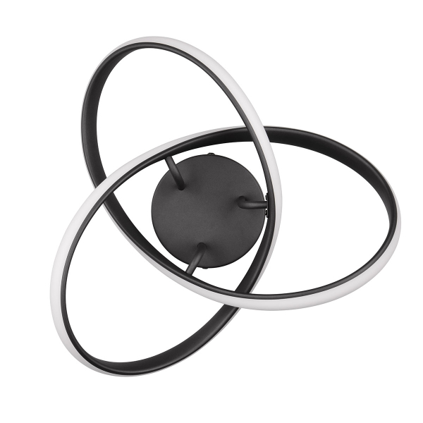 Φωτιστικό Πλαφονιέρα LED RL Meo Black R62101132