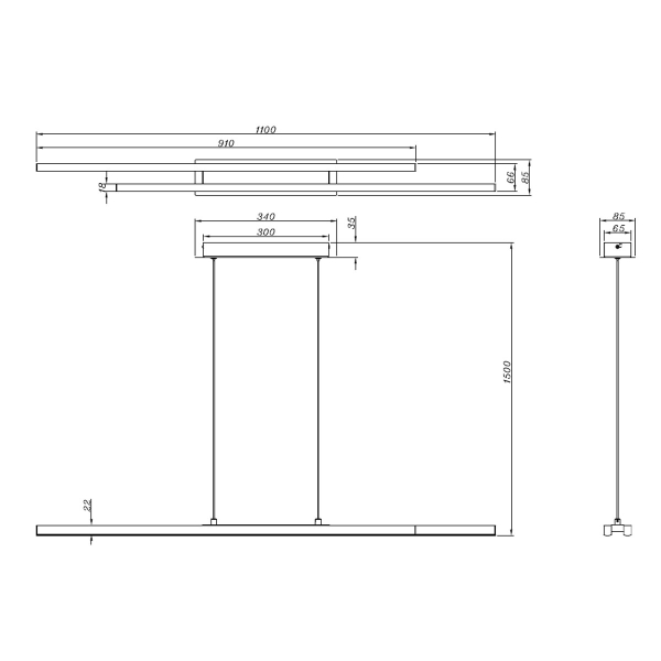 Φωτιστικό Οροφής Μονόφωτο LED RL Odio Black R37882132
