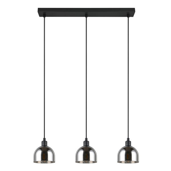 Φωτιστικό Οροφής Τρίφωτο RL Molly Black R31863032