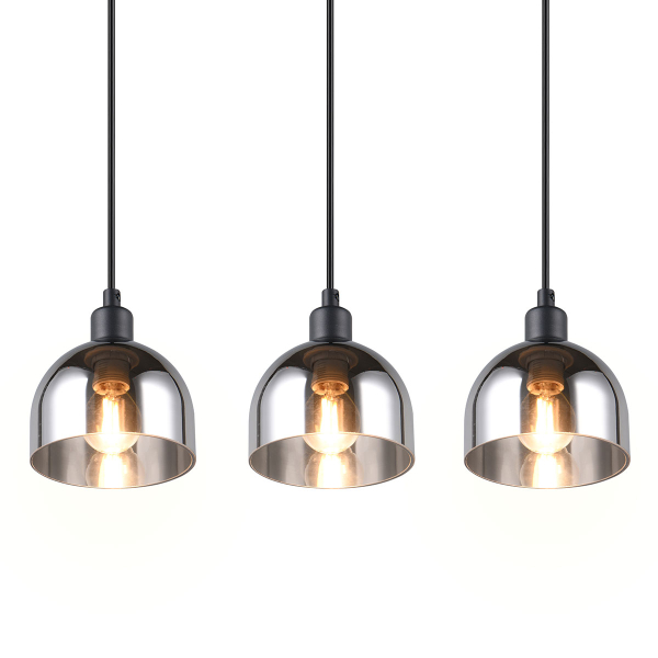 Φωτιστικό Οροφής Τρίφωτο RL Molly Black R31863032