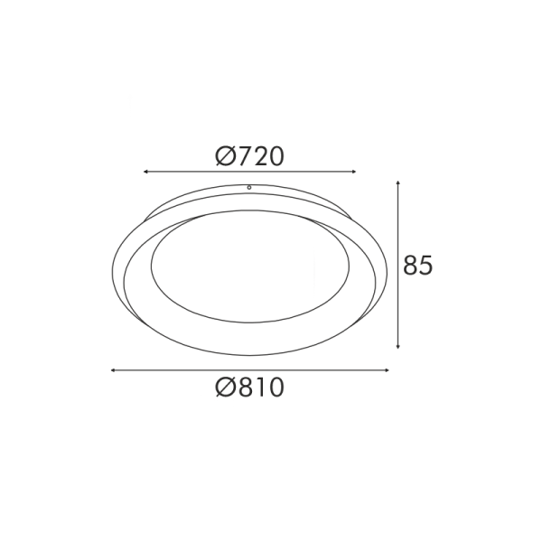 Φωτιστικό Πλαφονιέρα LED 3 CCT Aca Diana BR71LEDC81WHCCT Matt White