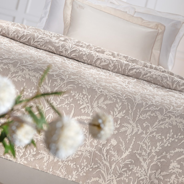 Κουβερτόριο King Size (260x250) 2 Όψεων Guy Laroche Bouquet Mocca