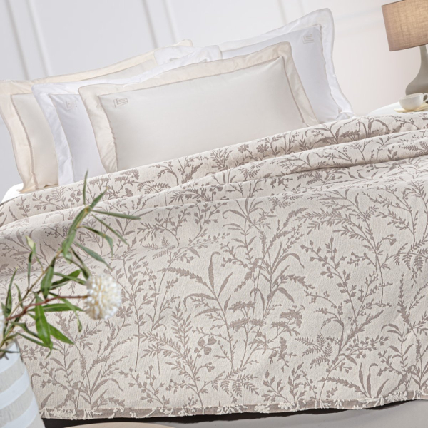 Κουβερτόριο King Size (260x250) 2 Όψεων Guy Laroche Bouquet Mocca