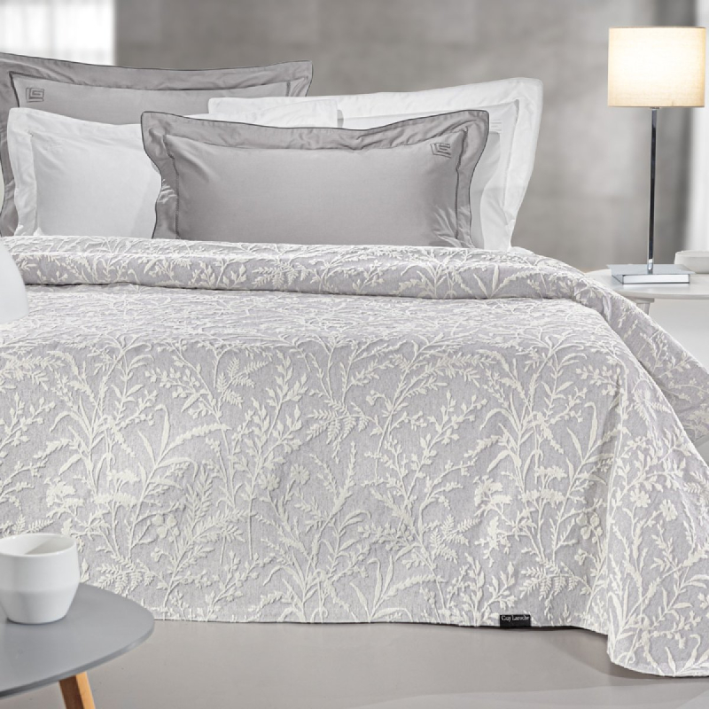 Κουβερτόριο King Size (260x250) 2 Όψεων Guy Laroche Bouquet Smoke