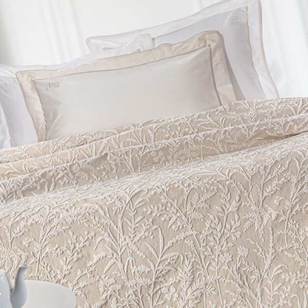 Κουβερτόριο King Size (260x250) 2 Όψεων Guy Laroche Bouquet Natural