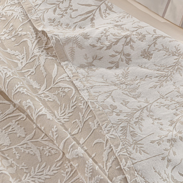 Κουβερτόριο King Size (260x250) 2 Όψεων Guy Laroche Bouquet Natural