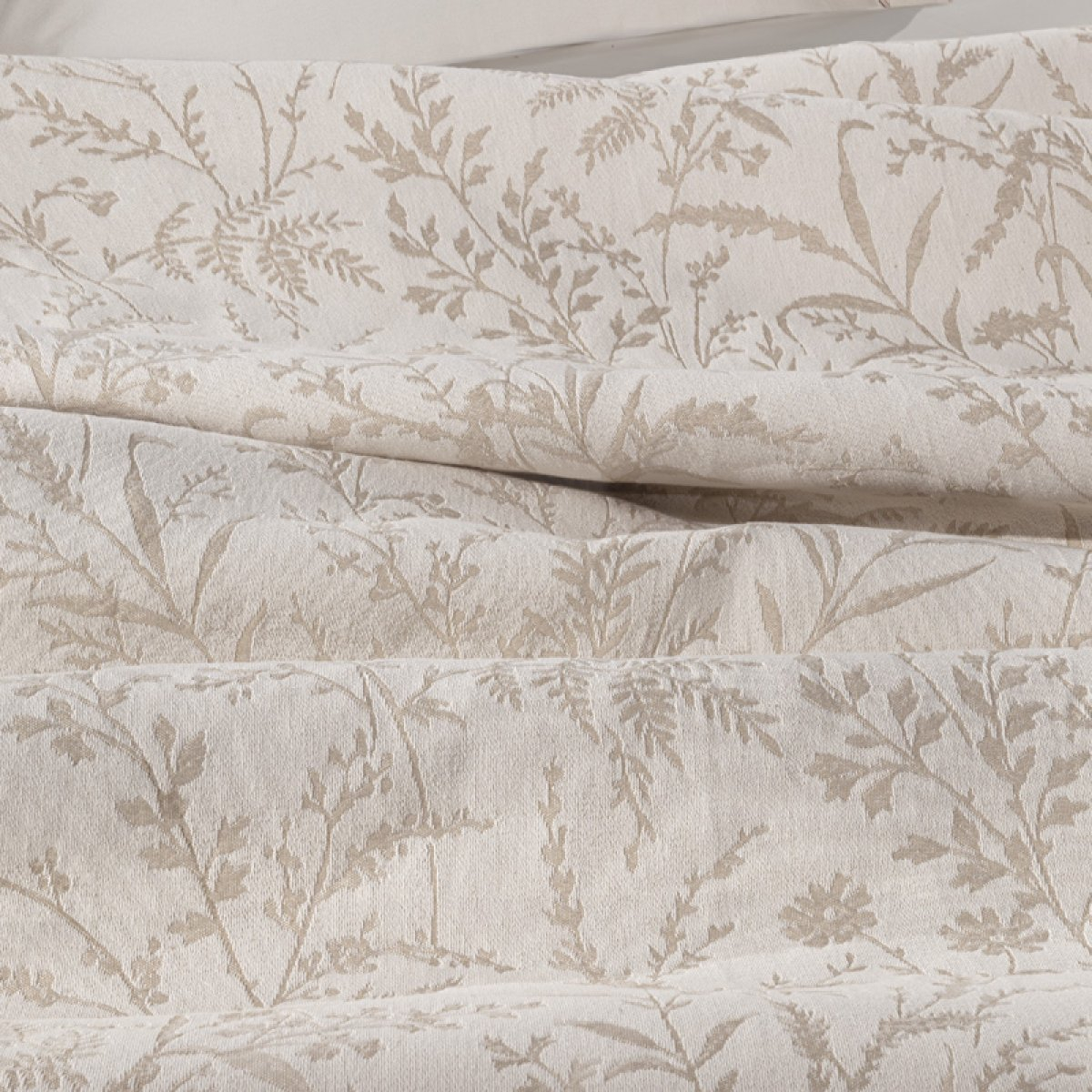 Κουβερτόριο King Size (260X250) 2 Όψεων Guy Laroche Bouquet Natural Home Λευκά Είδη Κρεβατοκάμαρας Κουβέρτες Κουβερτόρια - Ριχτάρια Κρεβατιού 