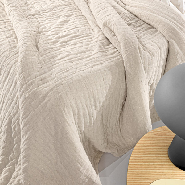 Κουβερλί King Size (270x250) 2 Όψεων Guy Laroche Must Natural - Sand