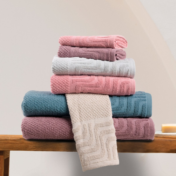 Πετσέτες Μπάνιου (Σετ 3τμχ) Das Home Best Line 0883 Pink 550gsm