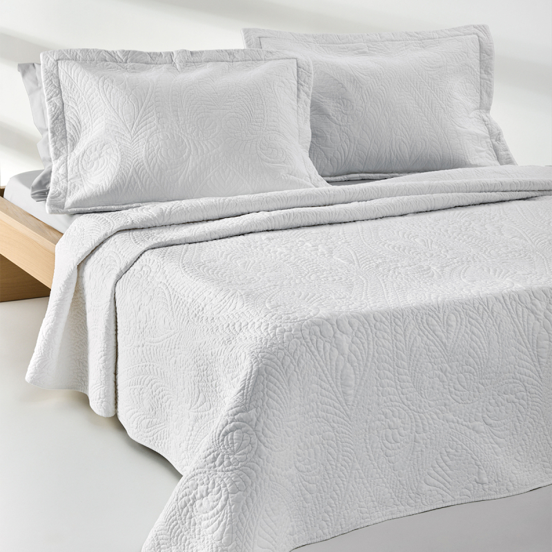 Κουβερλί King Size (Σετ 260x250) Kentia Serenity Maldive White