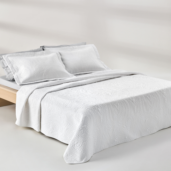 Κουβερλί Υπέρδιπλο (Σετ 230x250) Kentia Serenity Maldive White