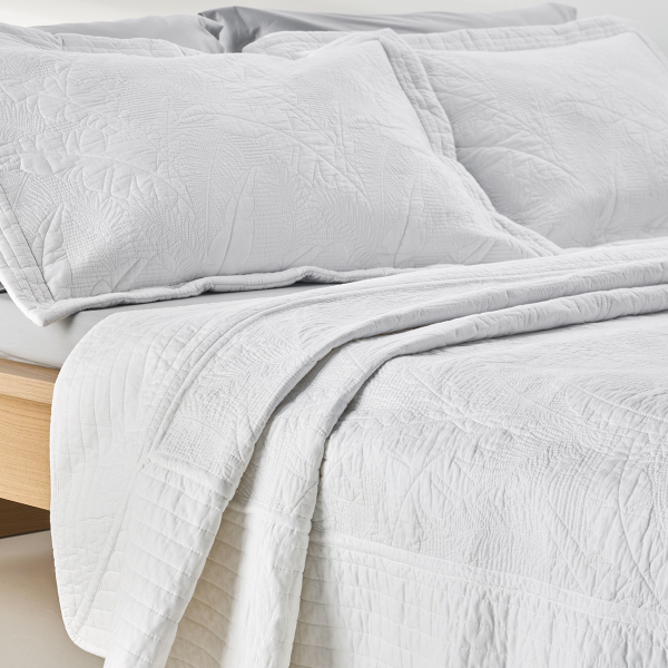 Κουβερλί King Size (Σετ 260x250) Kentia Serenity Escape White