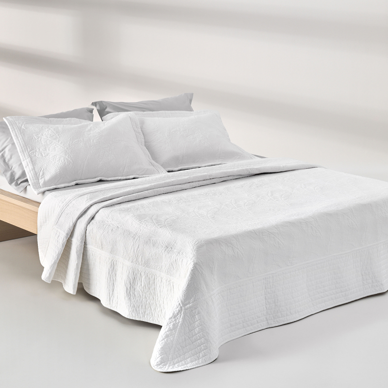 Κουβερλί Υπέρδιπλο (Σετ 230x250) Kentia Serenity Escape White