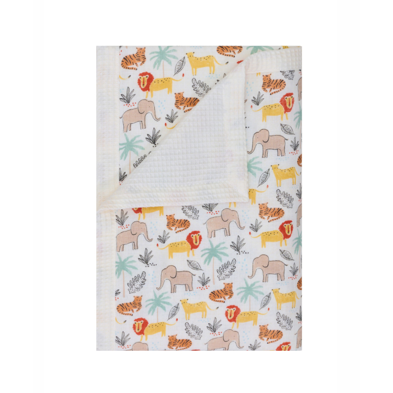 Κουβέρτα Πικέ Αγκαλιάς (65x100) 2 Όψεων Kentia Loft YN 25 Animals