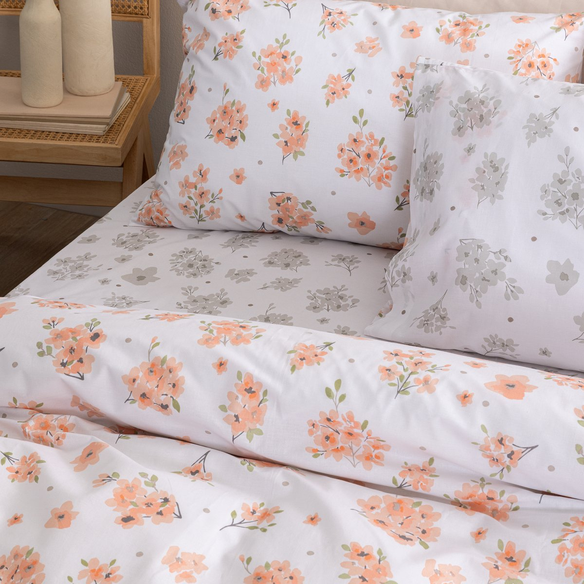 Σεντόνια Μονά (Σετ) Palamaiki Fashion Life Fl6295 με Λαστιχο 110X200+32 Home Λευκά Είδη Κρεβατοκάμαρας Spitishop