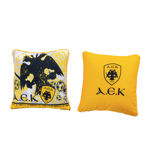 Διακοσμητική Μαξιλαροθήκη 2 Όψεων (43x43) AEK