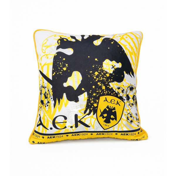 Διακοσμητική Μαξιλαροθήκη 2 Όψεων (43x43) AEK