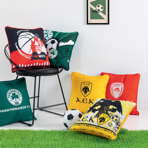 Διακοσμητική Μαξιλαροθήκη 2 Όψεων (43x43) AEK