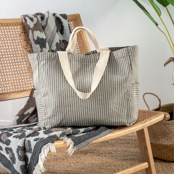 Τσάντα Θαλάσσης (35x35) Palamaiki Beach Collection Bag Black