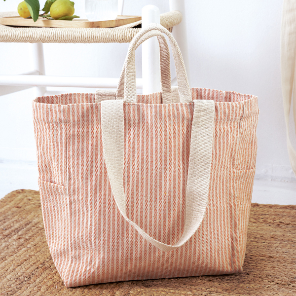 Τσάντα Θαλάσσης (35x35) Palamaiki Beach Collection Bag Salmon