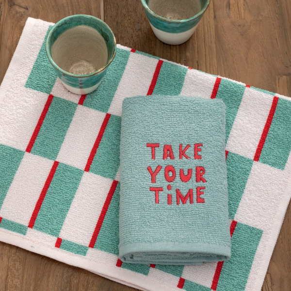 Πετσέτες Κουζίνας (Σετ 2τμχ) Palamaiki MH400 Time