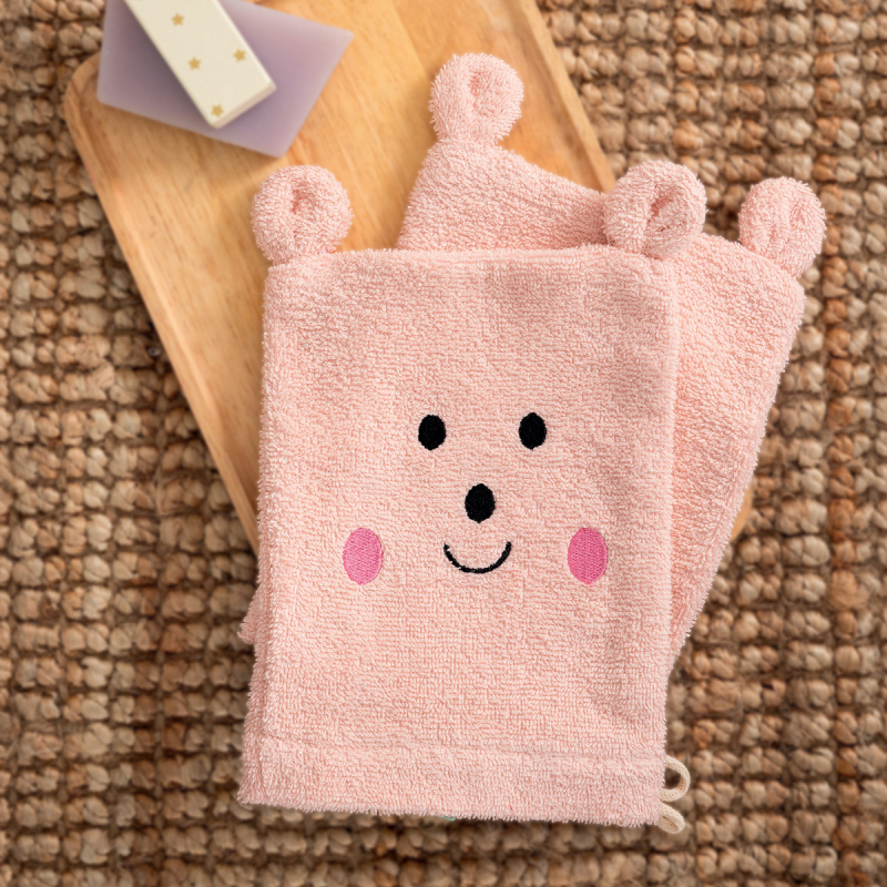 Βρεφικά Γάντια Μπάνιου (Σετ 2τμχ) Palamaiki BG100 Pink