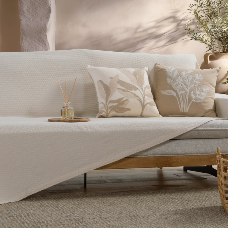 Ριχτάρι Πολυθρόνας (180x180) Nef-Nef Homeware Betty Ecru