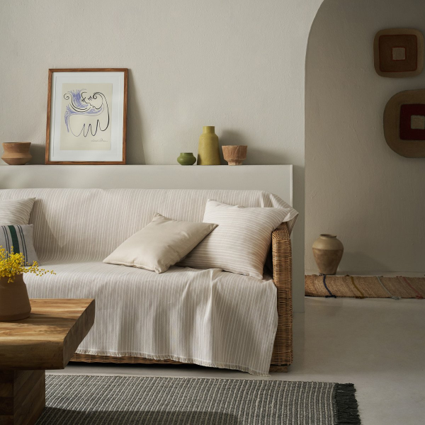 Ριχτάρι Πολυθρόνας (180x180) Gofis Home Nymeria Beige 574/06