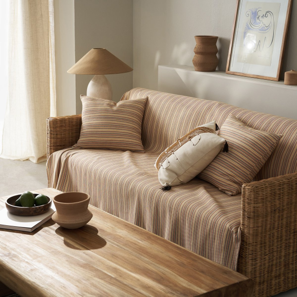 Ριχτάρι Καναπέ Διθέσιου (180x250) Gofis Home Nymeria 80's Orange 574/03