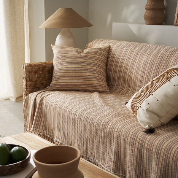 Ριχτάρι Καναπέ Διθέσιου (180x250) Gofis Home Nymeria 80's Orange 574/03