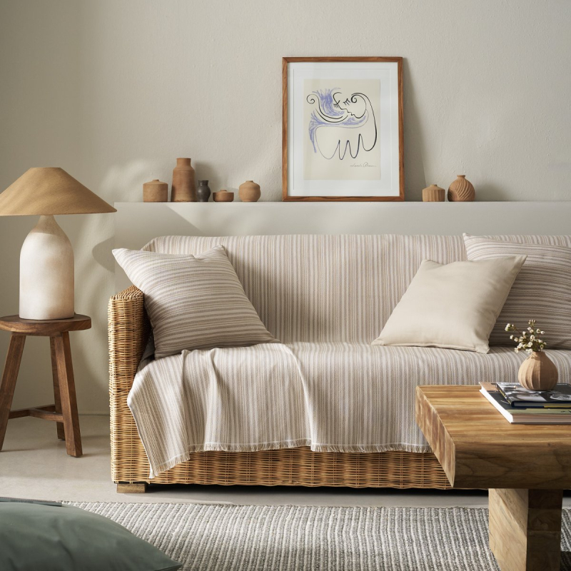 Ριχτάρι Καναπέ Τριθέσιου (180x310) Gofis Home Nymeria Coffee Brown 574/13