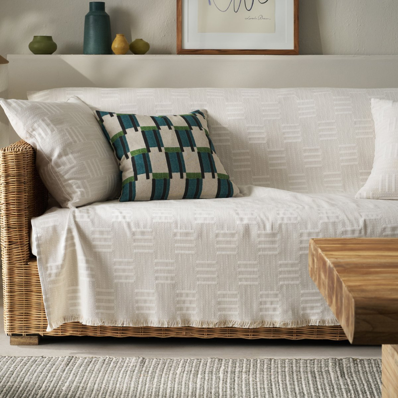 Ριχτάρι Καναπέ Τετραθέσιου (180x350) Gofis Home Calyra Natural Beige 654/06