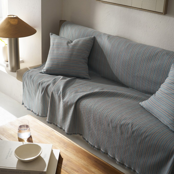 Ριχτάρι Καναπέ Τετραθέσιου (180x350) Gofis Home Nymeria Jean Blue 574/01