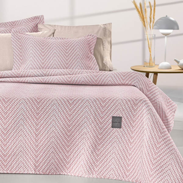 Κουβερλί King Size (250x240) + Διακοσμητική Μαξιλαροθήκη Guy Laroche Vera Pudra